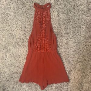 Orange Romper